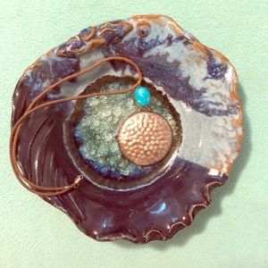 SILPADA Turquoise and hammered silver necklace